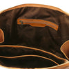 Internal Zip Pocket View Of The Natural Women's Business Bag