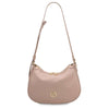 Shoulder Strap View Of The Nude Womens Leather Hobo Bag