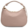Rear View Of The Nude Womens Leather Hobo Bag