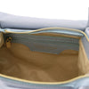 Internal Zip Pocket  View Of The Light Blue Womens Bag