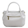 Rear View Of The White Womens Bag