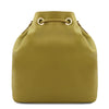 Rear View Of The Green Womens Bucket Bag