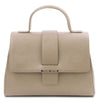 Front View Of The Light Taupe Womens Handbag