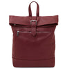 Front View Of The Bordeaux Womens Leather Backpack
