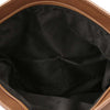 Internal Pocket View Of The Cognac Womens Leather Backpack