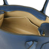 Womens Leather Handbag and Toiletry Case Set interior showing spacious compartments and premium leather lining.