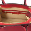 Womens Leather Handbag and Toiletry Case Set interior view showing spacious organization and premium leather design.