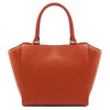 Rear View Of The Brandy Womens Leather Tote