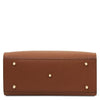 Underneath View Of The Cognac Womens Leather Tote