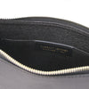 Internal Pocket View Of The  Black Womens Leather Tote Handbag