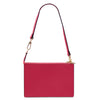 Rear View Of The Pink Womens Leather Tote Handbag