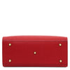 Underneath View Of The Lipstick Red Womens Leather Tote