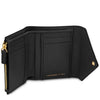 Womens Leather Wallet interior view with card slots and zip pocket, crafted from pebbled leather.