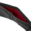 Interior view of Womens Leather Wallet showcasing card slots and vibrant lining.