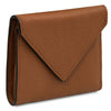 Womens Leather Wallet made from beautiful pebbled leather with a snap closure and compact design.