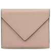 Womens Leather Wallet made from pebbled leather with a stylish envelope design and snap closure.