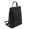 Angled View Of The Black Womens Small Backpack