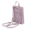 Rear And Shoulder Strap View Of The Lilac Womens Small Backpack