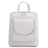 Front View Of The White Womens Small Backpack
