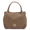 Front View Of The Taupe Womens Bag