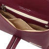 Internal Compartment View Of The Bordeaux Womens Leather Clutch