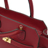 Womens Leather Shopper Bag interior view showcasing spacious compartment and elegant design.