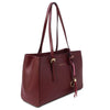 Angled View Of The Bordeaux Womens Shopper Handbag