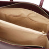 Internal Pocket View Of The Bordeaux Womens Shopper Handbag