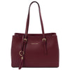 Front View Of The Bordeaux Womens Shopper Handbag