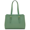 Rear View Of The Mint Green Womens Shopper Handbag