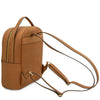 Woven Leather Backpack showcasing woven design and adjustable straps, perfect for everyday use and travel.
