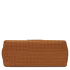 Woven Leather Shoulder Bag made of woven leather, showcasing a soft structure and elegant design.