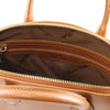 Internal View of The Cognac Adorable Tote Leather Handbag