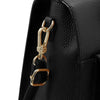 Close Up Clip View Of The Black Backpack Handbag