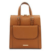 Front View Of The Cognac Backpack Handbag