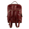 Rear View Of The Brown Bangkok Leather Laptop Backpack