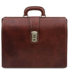 Front View Of The Brown Leather Doctor Bag