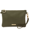 Front View Of The Forest Green Clutch