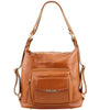 Front View Of The Honey Convertible Leather Handbag