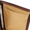 Internal View Of The Brown Exclusive Leather Portfolio