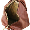 Internal View Of The Brown Stylish Backpack