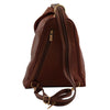 Rear View Of The Brown Stylish Backpack