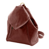 Angled View Of The Brown Stylish Backpack