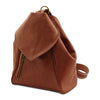 Angled View Of The Cognac Stylish Backpack