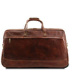 Rear View Of Bag 1 Of The Deluxe Brown Leather Travel Bag Set