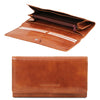 Open And Front View Of The Honey Womens Leather Wallet