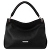 Front View Of The Black Handbag For Ladies