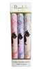Front View Of The Hankies Box Of 3 Cats With Floral Design