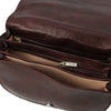Internal Compartment View Of The Dark Brown Ladies Leather Bag