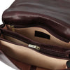 Internal Overall View Of The Dark Brown Ladies Leather Bag